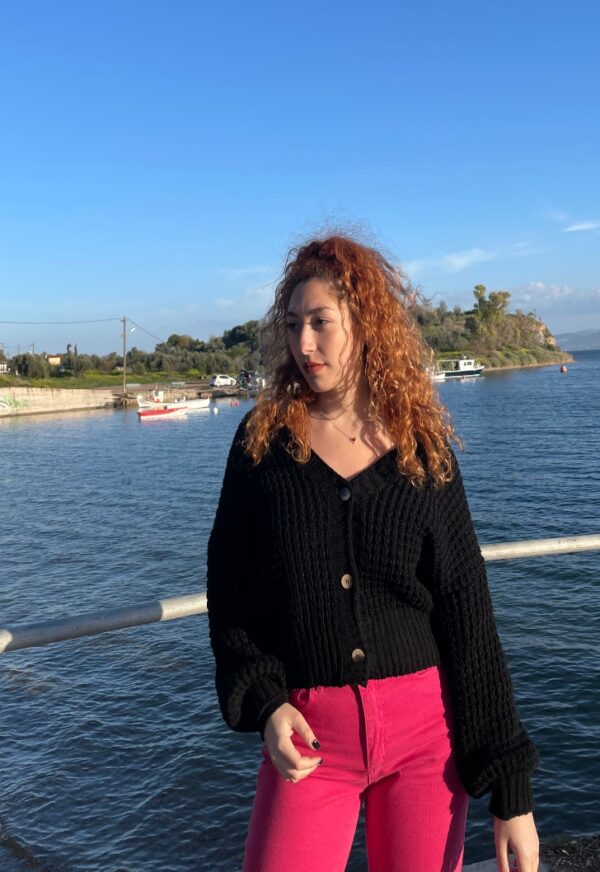 μαύρη ζακέτα